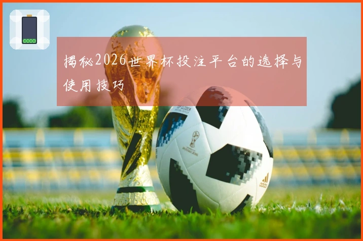 揭秘2026世界杯投注平台的选择与使用技巧